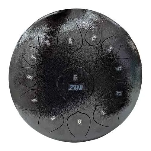 סטיל דראם ZANI Steel Tongue Drum 12 13 notes Black
