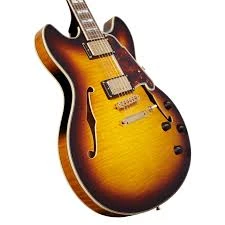 גיטרה 1/4 נפח D';Angelico EXCEL DC stop-bar tailpiece VINTAGE SUNBURST