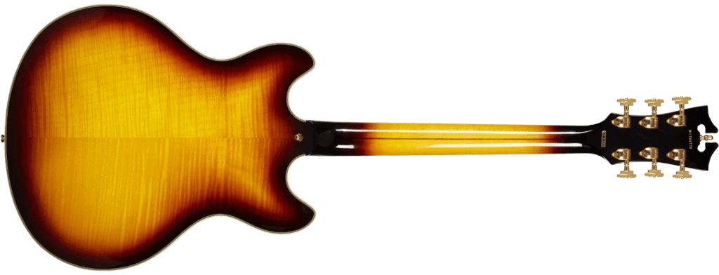 גיטרה 1/4 נפח D';Angelico EXCEL DC stop-bar tailpiece VINTAGE SUNBURST