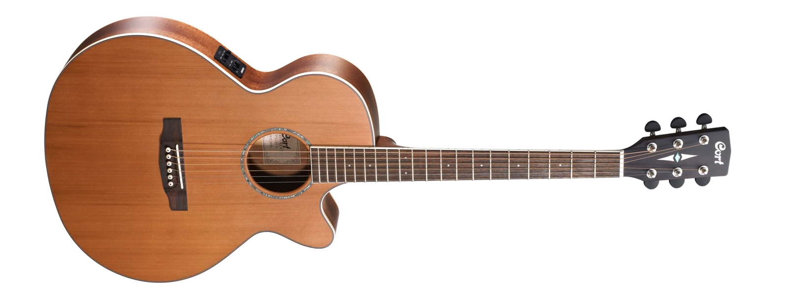 גיטרה אקוסטית מוגברת CORT SFX-CED NS CUTAWAY