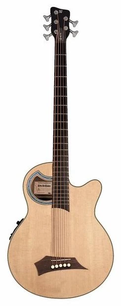 גיטרה בס אקוסטית 5 מיתרים WARWICK ALIEN DELUXE