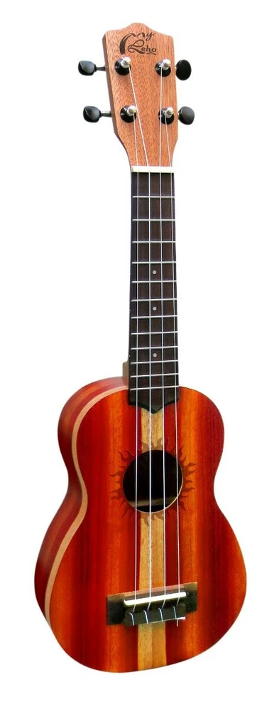 יוקללה סופרן כולל נרתיק ALEHO MLUS-2M 2 Tone Mahogany