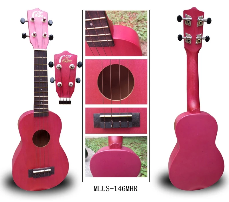 יוקללה סופרן כולל נרתיק LEHO MLUS-146MHR My Hawaiian Rose