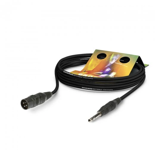 כבל 10 מטר XLR זכר מאוזן - SOMMER PL STEREO