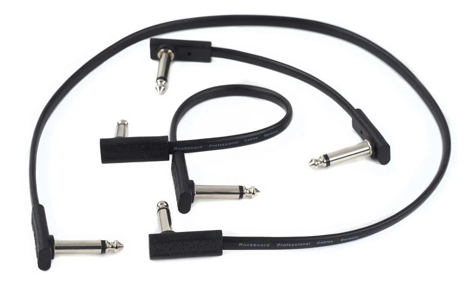 כבל 20 ס";מ פלגים PL זוית שטוחים RockBoard RBO CAB PC F 20 BLK