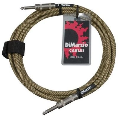 כבל לגיטרה דימרציו וינטג'; טוויד 10 פיט DIMARZIO with Switchcraft plugs