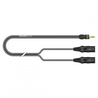 כבל סטריאו 2.5 מטר 2 XLR לסוני קטן SOMMER ON9V-0250-SW
