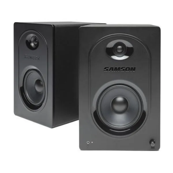 זוג מוניטורים לאולפן SAMSON MEDIA M50 Powered Studio Monitor