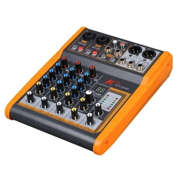מיקסר 4 ערוצים אפקטים יציאות KARSECT KT-04P XLR