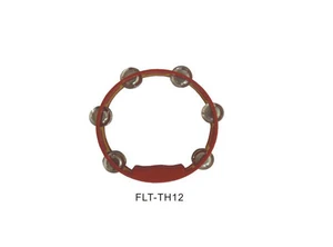 טמבורין מפלסטיק עגול 25ס"מ עם מצלצלים FLEET FLT-TH12