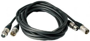 כבל 1 מטר WARWICK RCL30301D7 XLR-XLR