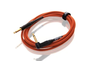 כבל גיטרה 3 מטר פלגים זוית כתום ORANGE CA-JJ-ANIN-OR-10
