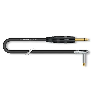 כבל גיטרה 3 מטר שחור פלג זוית SOMMER SZ67-0300-SW