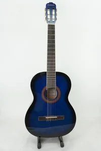 גיטרה קלאסית כחולה  נרתיק גימור מבריק GRANADA GC39B-BLS