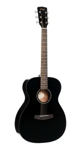 גיטרה אקוסטית שחורה CORT L60 BK Solid Top