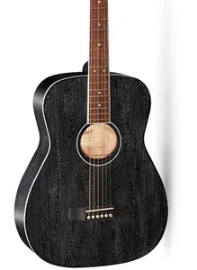 גיטרה אקוסטית שחורה מוגברת CORT AF590MF