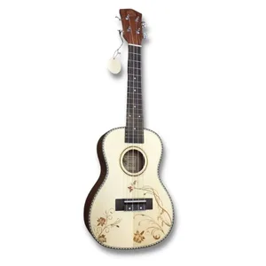 יוקללה 24״ קונצרט עם עיטורי פרחים Romeo Excellence Aloha