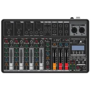 מיקסר 8 ערוצים סלייד עם אפקטים והקלטה KARSECT KG-DM08 Bluetooth