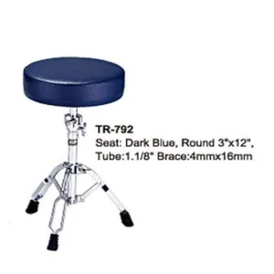 כסא לתופים עגול שחור TR-792 DARK Pawer Power Beat