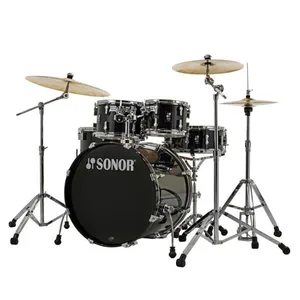מערכת תופים 5 חלקים + אביזרים SONOR AQ1 Stage set 20" piano black
