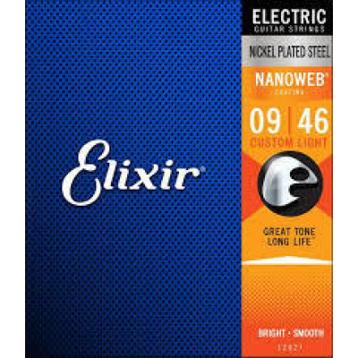 מיתרים לחשמלית 0.46 ELIXIR NANOWEB 12027 0.09